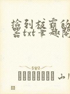 捡到校霸的遥控器txt笔趣阁