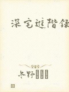 深宅进阶录封面