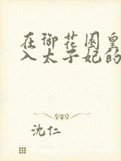 在御花园皇上进入太子妃的小说
