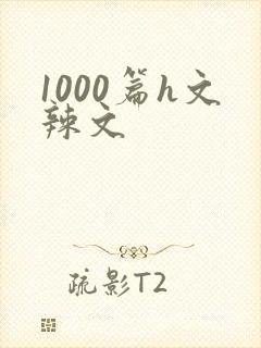 1000篇h文辣文