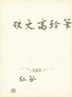 破文高干笔趣阁封面