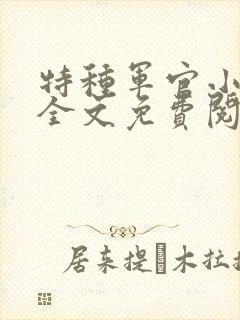 特种军官小小妻全文免费阅读封面