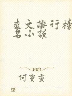 爽文排行榜前十名小说