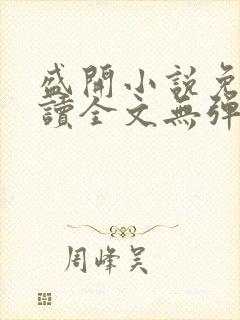 盛开小说免费阅读全文无弹窗