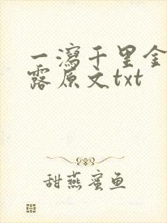 一泻千里金银花露原文txt