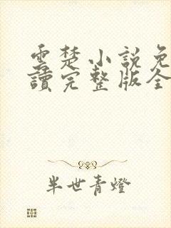 云楚小说免费阅读完整版全文封面