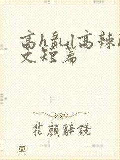 高h乱l高辣h文短篇封面