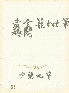 黄金笼txt笔趣阁封面