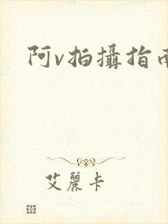 阿v拍摄指南
