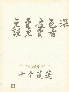 免费夜色深处小说免费看封面