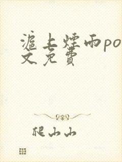 沪上烟雨po全文免费封面