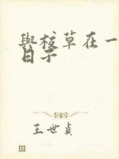 与校草在一起的日子