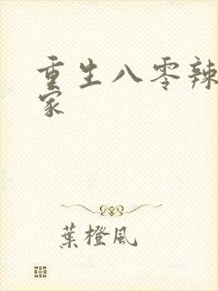 重生八零辣妻当家