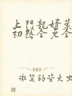 上门龙婿叶辰萧初然全免全集封面