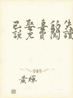 已娶妻的失忆小说免费阅读笔趣阁封面