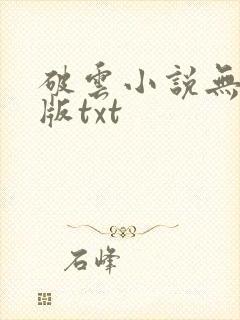 破云小说无删减版txt