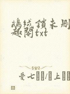 鹅绒锁未删除笔趣阁txt