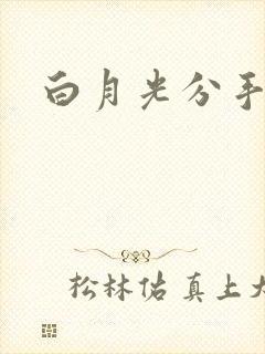白月光分手日常