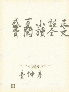 盛夏小说正版免费阅读全文无弹窗封面