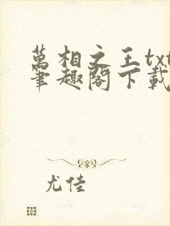 万相之王txt笔趣阁下载