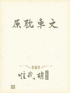 原耽车文封面