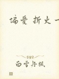 偏爱 折火一夏封面