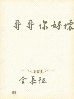 哥哥你好坏封面