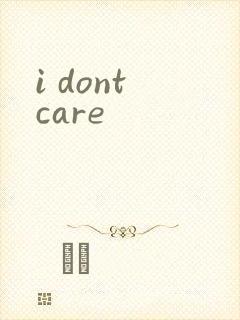 i dont care封面