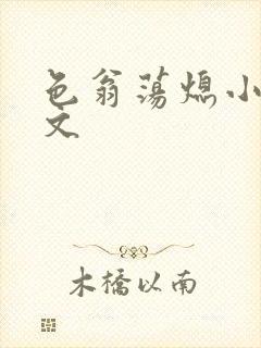 色翁荡熄小说全文