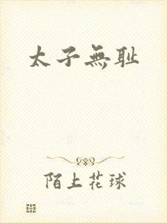 太子无耻封面