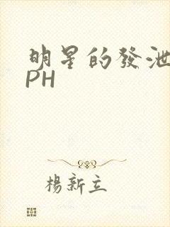 明星的发泄室NPH封面