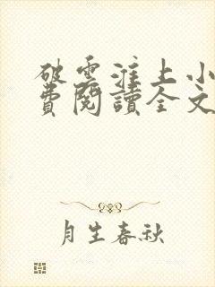 破云淮上小说免费阅读全文无窗口