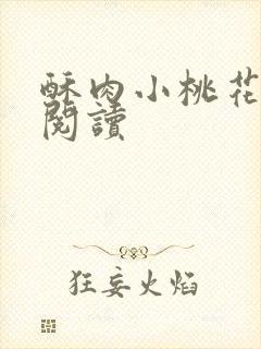 酥肉小桃花全文阅读