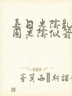 长日光阴乱作一团光阴似箭