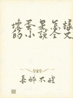 坏蛋是怎样炼成的小说全文免费阅读下载封面