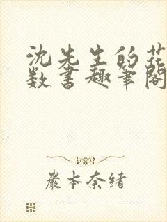 沈先生的花式调数书趣笔阁封面