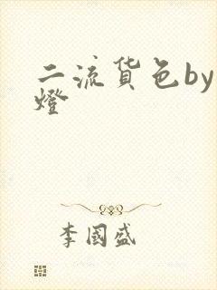 二流货色by尾灯封面