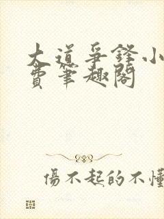 大道争锋小说免费笔趣阁