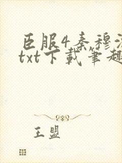 臣服4秦穆沈流txt下载笔趣阁