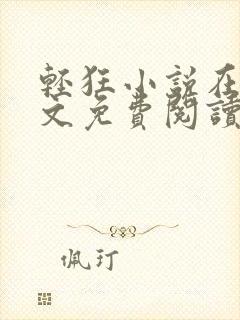 轻狂小说在线全文免费阅读