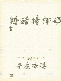 糖醋撞椰奶txt封面