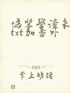 伪装学渣未删减txt加番外封面