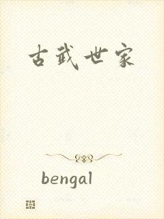古武世家封面