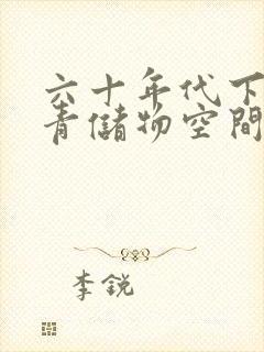 六十年代下乡知青储物空间