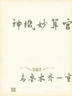 神机妙算官网封面