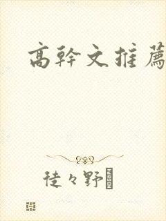 高干文推荐高h