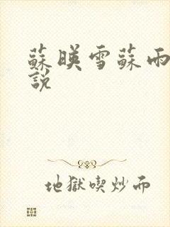 苏映雪苏雨柔小说