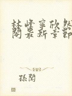 林峰宁欣然笔趣阁最新章节