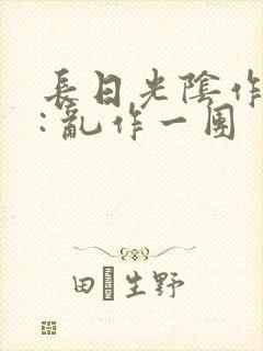 长日光阴作者 : 乱作一团