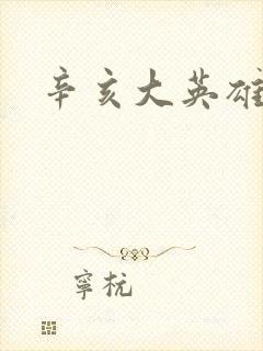 辛亥大英雄封面